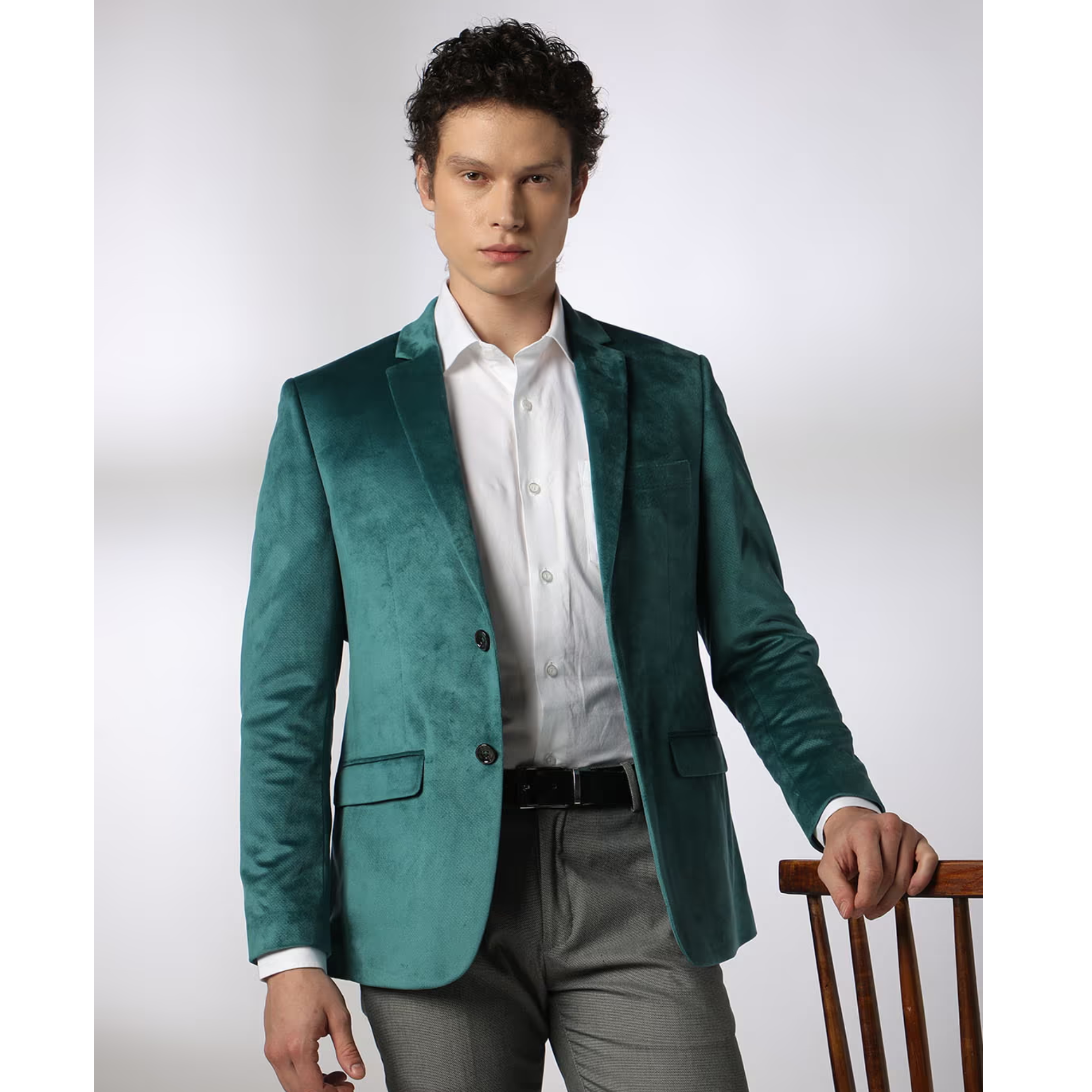 JOHN PLAYERS Men Single-Breasted Slim Fit Blazer